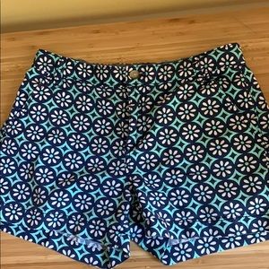 Old Navy girls 16 patterned shorts blue teal white